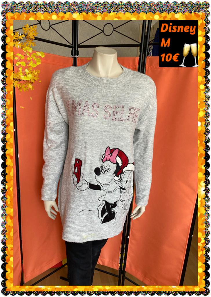 Kersttrui dames M. Disney, Maat 38/40 (M), Ophalen of Verzenden, Zo goed als nieuw, Grijs