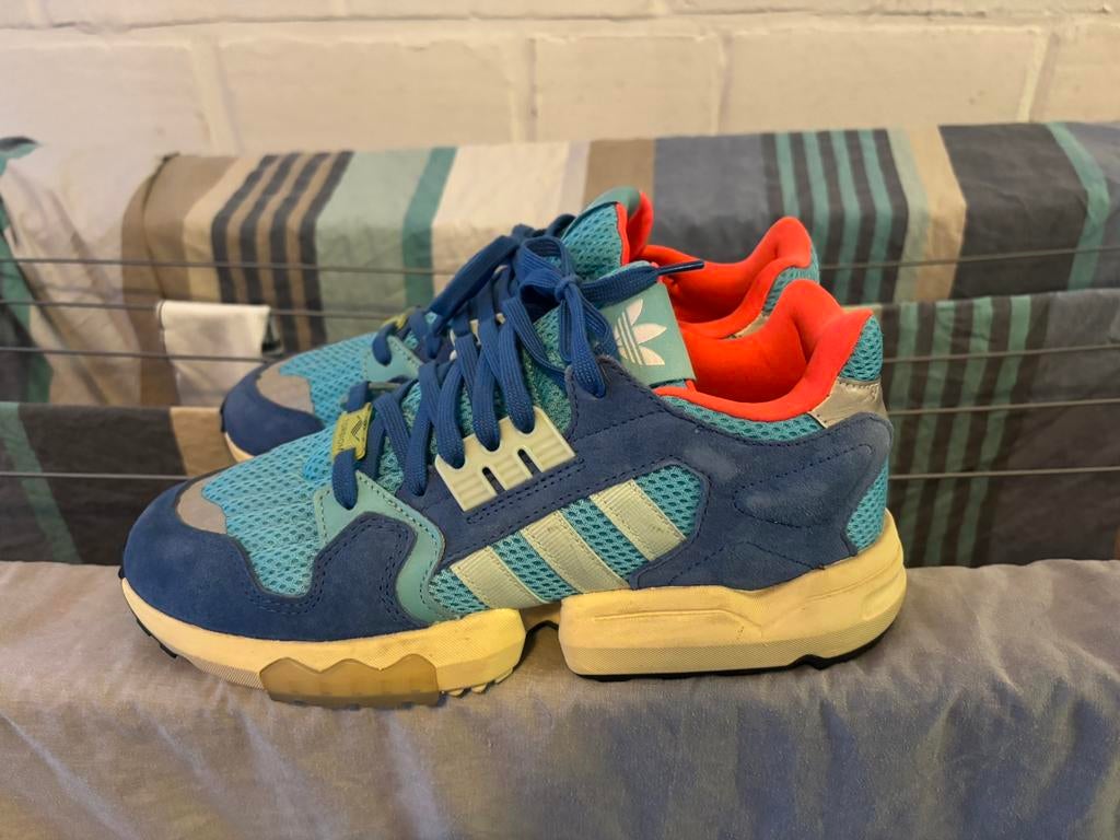 Adidas ZX Torsion Bright Cyan size 42, Kleding | Heren, Schoenen, Ophalen, Blauw, Zo goed als nieuw, Adidas