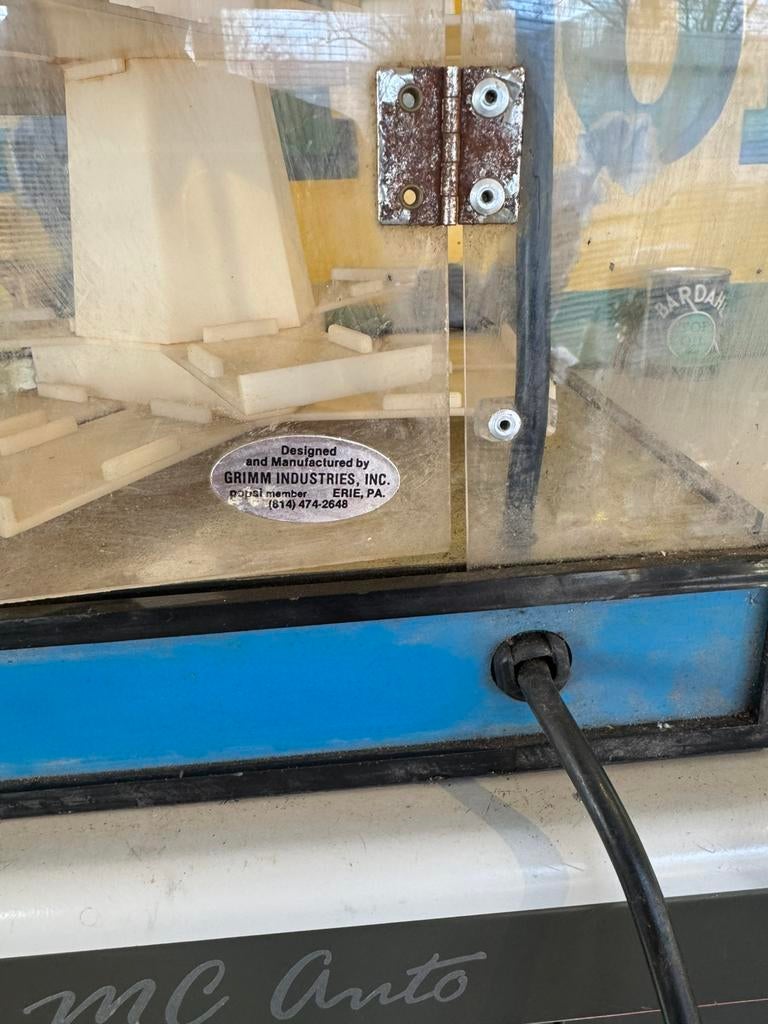 ZIPPO oud winkel reclame vitrine, Ophalen, Gebruikt, Lichtbak of (neon) lamp