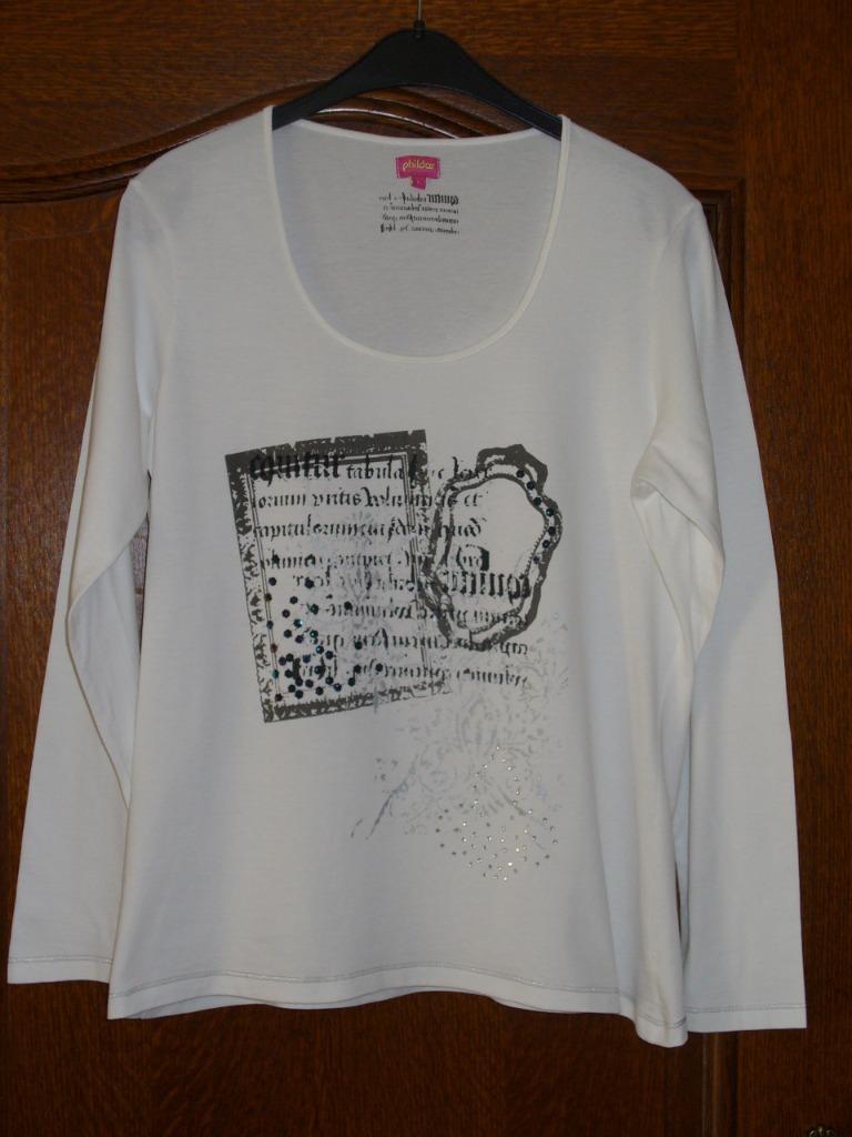 Gebroken wit t-shirt Phildar maat L, Kleding | Dames, Phildar, Ophalen of Verzenden, Maat 42/44 (L), Wit