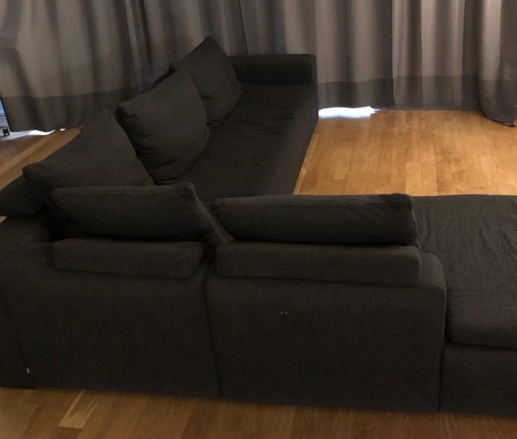 Canapé d'angle gris BoConcept, Maison & Meubles, Enlèvement, Utilisé, Tissus, Luxe