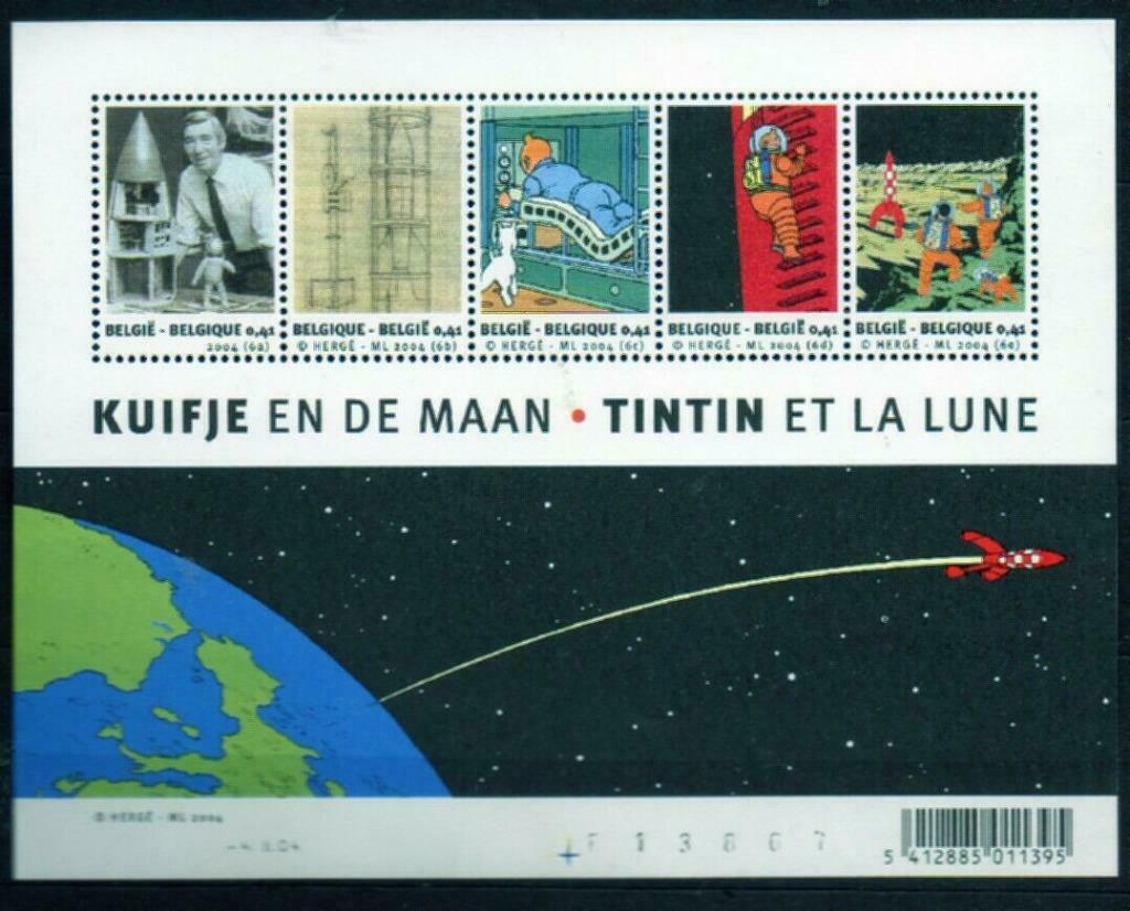 Année 2004 : bloc 109 ** - Tintin et la lune, Timbres & Monnaies, Enlèvement ou Envoi