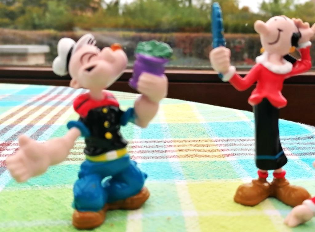 1994 POPEYE 6 CM EN OLIJF 8 CM, Verzenden