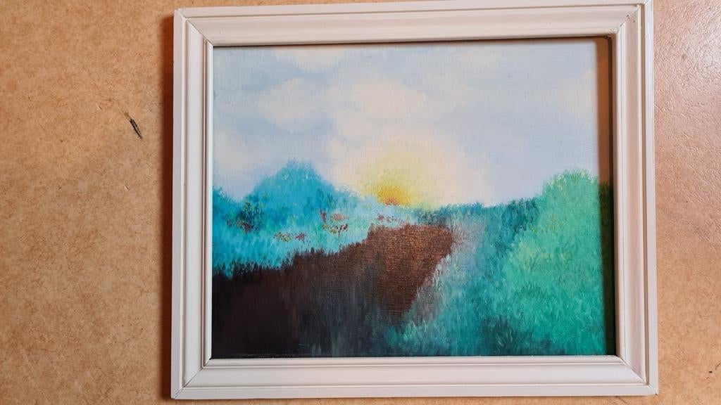 Peinture huile paysage impressionniste, Antiquités & Art, Art | Peinture | Classique, Enlèvement