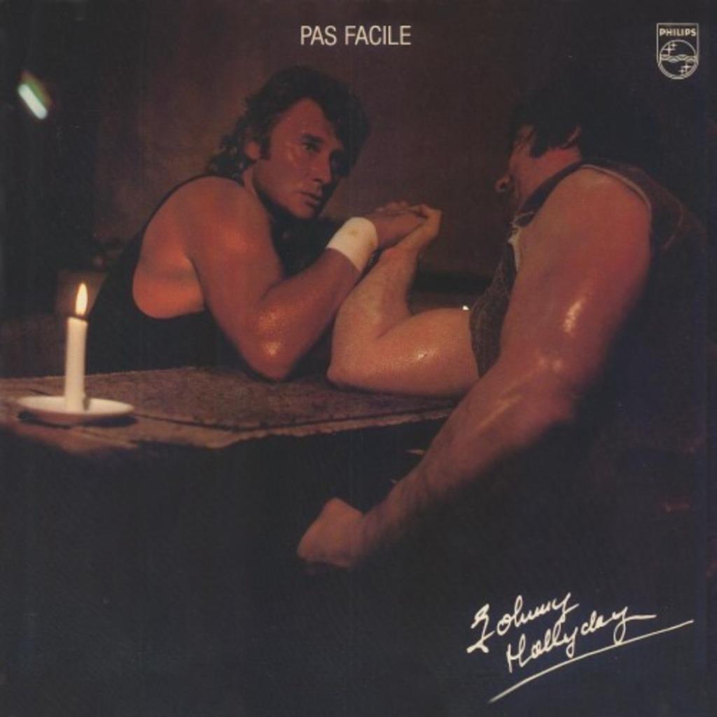 LP Johnny Hallyday - Pas facile, Ophalen of Verzenden, Zo goed als nieuw, 12 inch