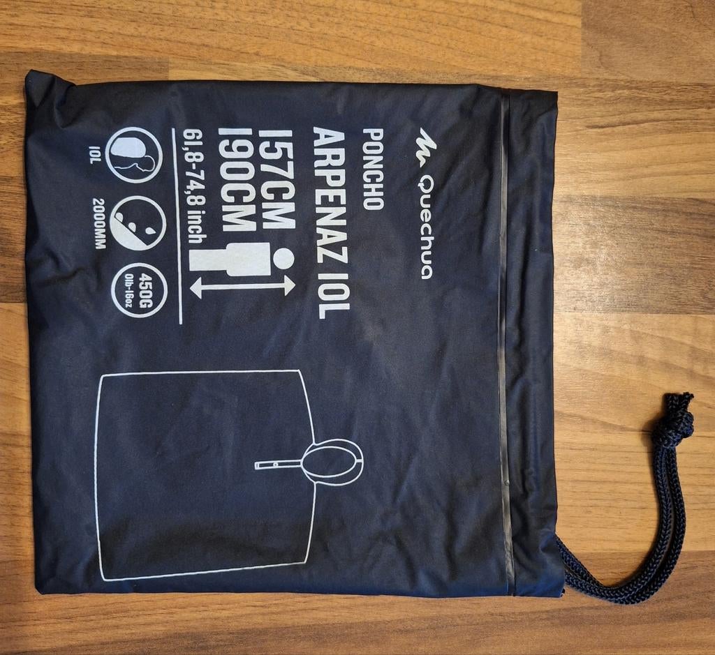 Poncho pluie de randonnée Quechua, Enlèvement ou Envoi, Comme neuf, Quechua
