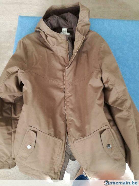 Manteau hiver Queschua 14 ans- brun, Gebruikt, Jas