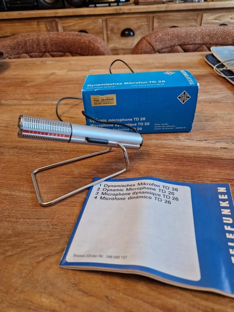 Vintage microfoon Telefunken TD 26, Antiek en Kunst, Ophalen of Verzenden
