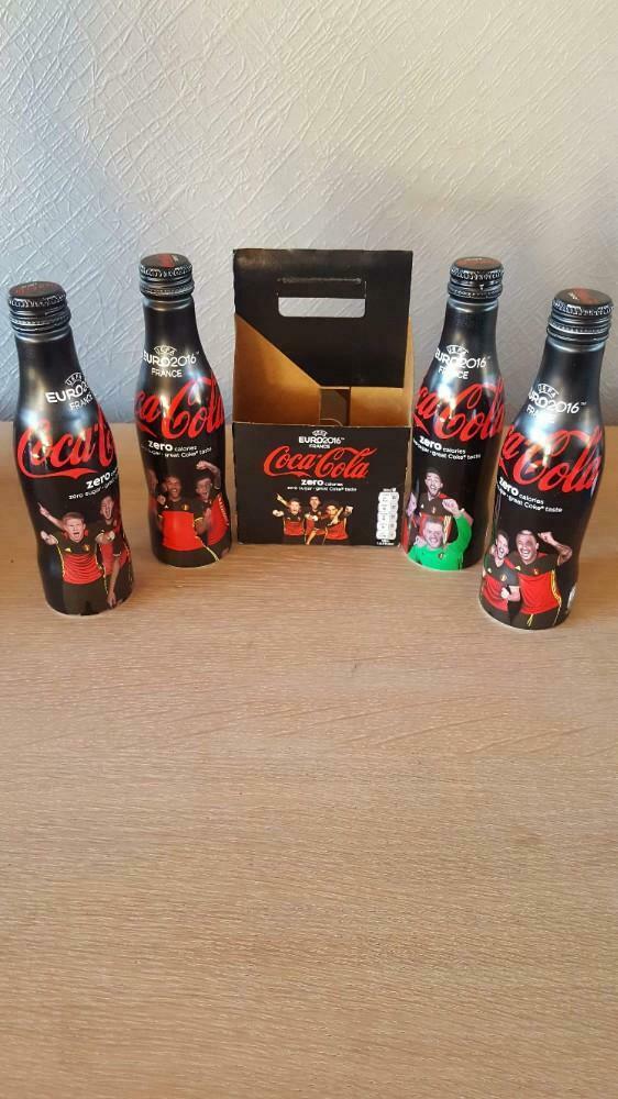 Blikken flesjes coca cola rode duivels, Enlèvement ou Envoi, Comme neuf
