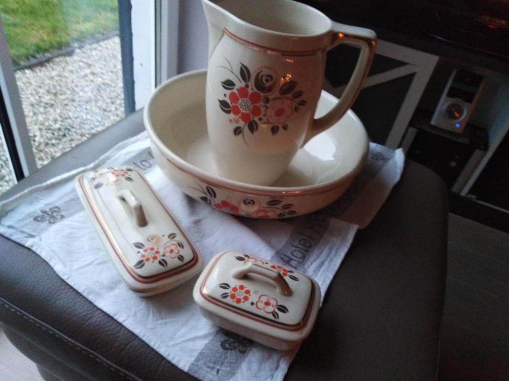 vintage lampetset Boch La Louviere, Ophalen of Verzenden