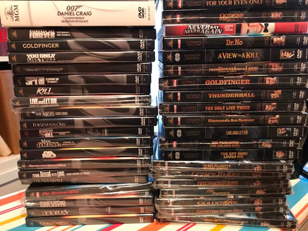 Collectie James bond dvd  43 stuks, Cd's en Dvd's, Ophalen of Verzenden, Nieuw in verpakking, Actie
