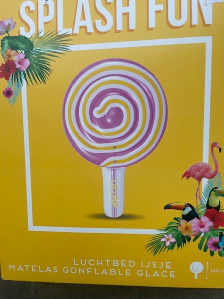 Luchtbed LOLLIE roze flamingo groot NIEUW, Enlèvement ou Envoi, Neuf, Autres types
