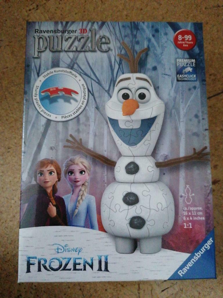 3D puzzel Frozen 2 met Olaf, Enlèvement ou Envoi, Neuf, Ravensburger