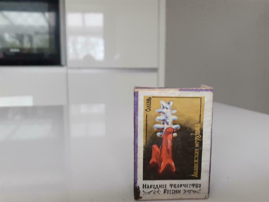 Vintage houten luciferdoosje kunst, Ophalen of Verzenden