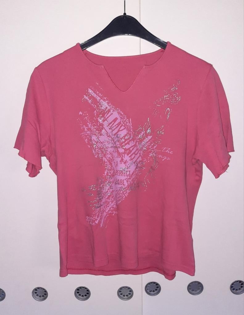 Tshirt "XXL", Kleding | Dames, Grote Maten, Ophalen of Verzenden, Zo goed als nieuw, Roze, Shirt of Top