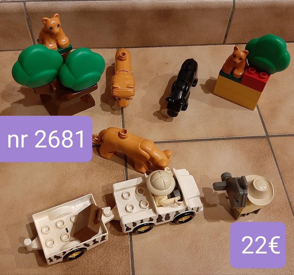 Lego duplo: Leeuw safari set nr 2681, Enlèvement ou Envoi, Comme neuf, Duplo