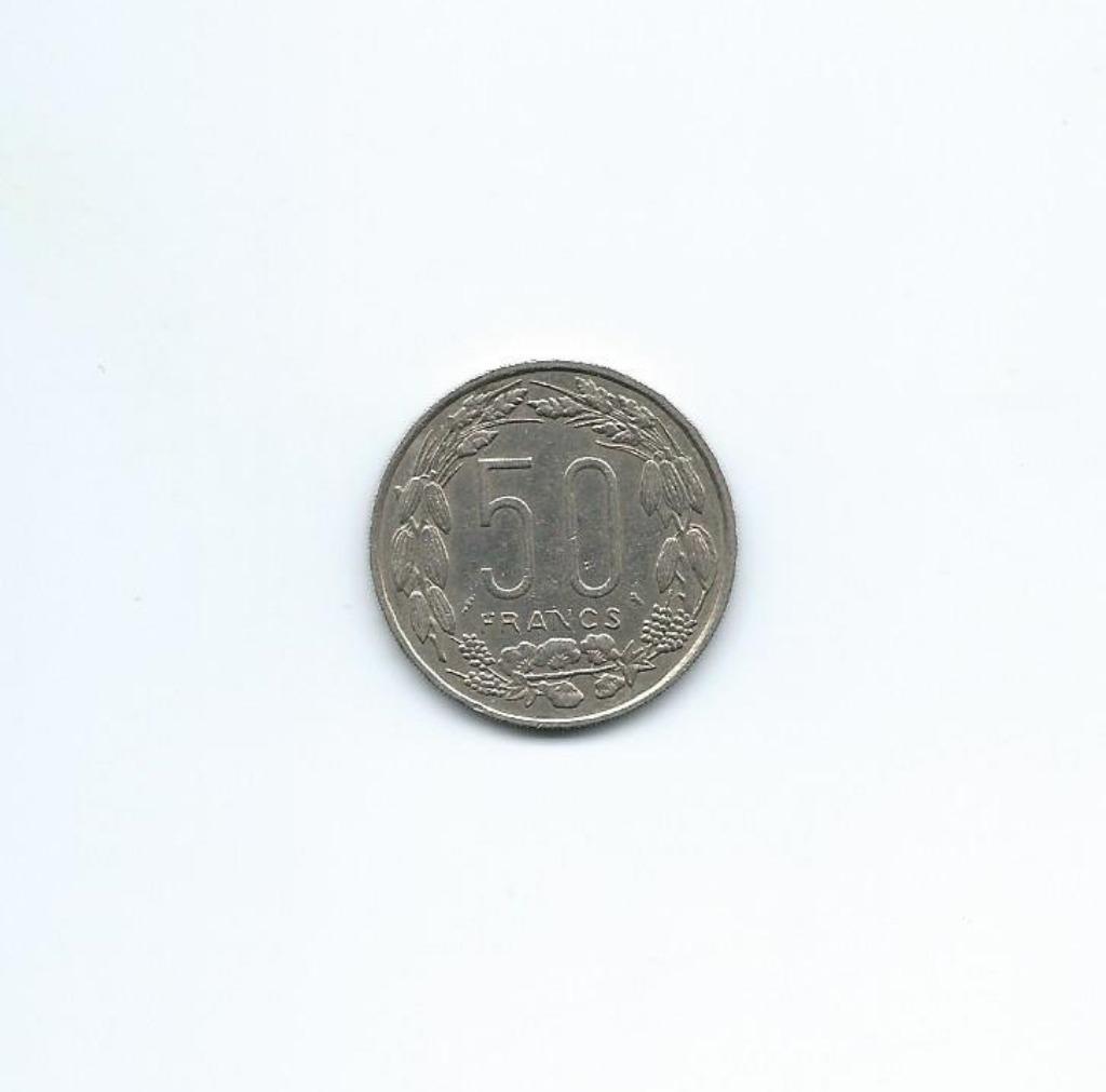 Equitoriale Staten (Congo-Gabon-Tchad), 50 Francs 1961., Ophalen of Verzenden, Overige landen, Losse munt