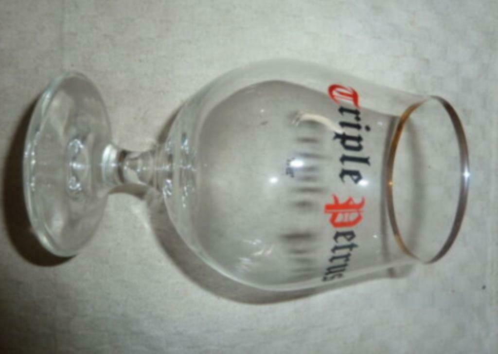 #L bier glas TRIPLE PETRUS 25cl Brij De Brabandere Bavikhove, Verzamelen, Ophalen of Verzenden, Gebruikt, Bierglas