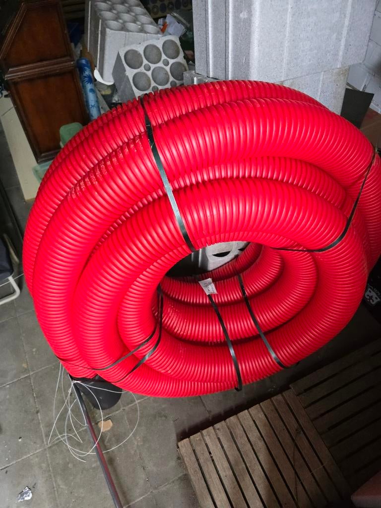 Trekbuis flexibel 125mm 25m, Ophalen