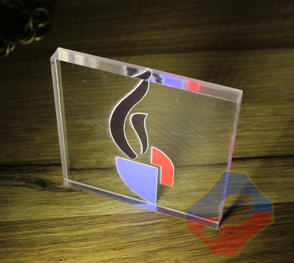 RIJKSWACHT LUXE PLEXI LOGO DISPLAY (nr03) 10x10x1, Verzamelen, Verzenden, Rijkswacht, Embleem of Badge