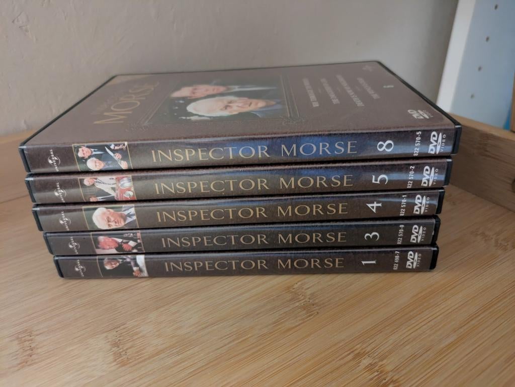 Inspector Morse / seizoen 1, 3, 4, 5, 8 / samen 15 eur, Ophalen of Verzenden, Gebruikt, Thriller, Boxset