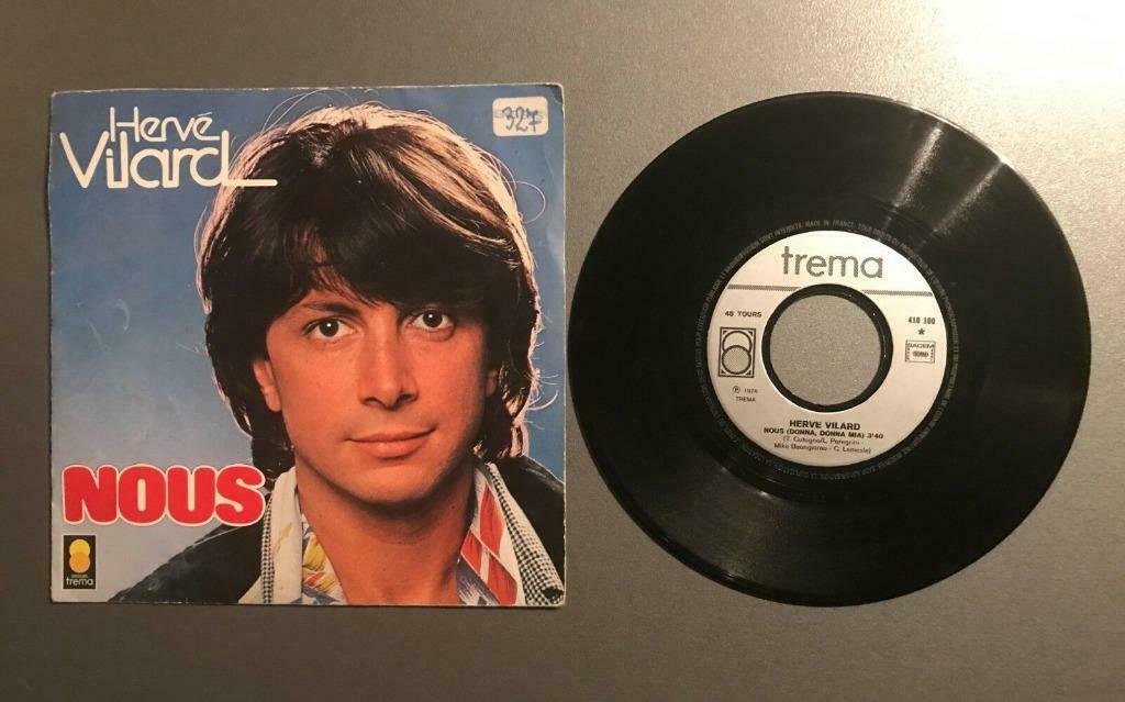 Vinyle de Hervé Vilard, Ophalen of Verzenden, Gebruikt, Overige genres, Single