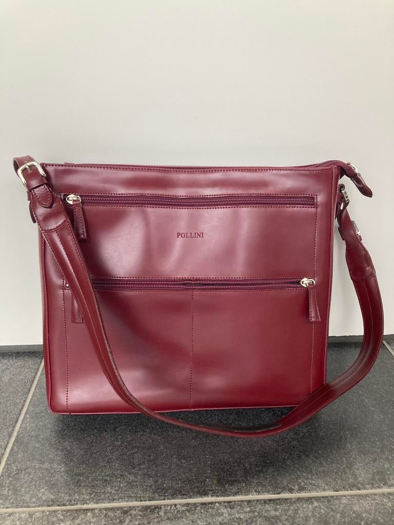 Handtas Pollini, Ophalen of Verzenden, Zo goed als nieuw, Rood, Handtas