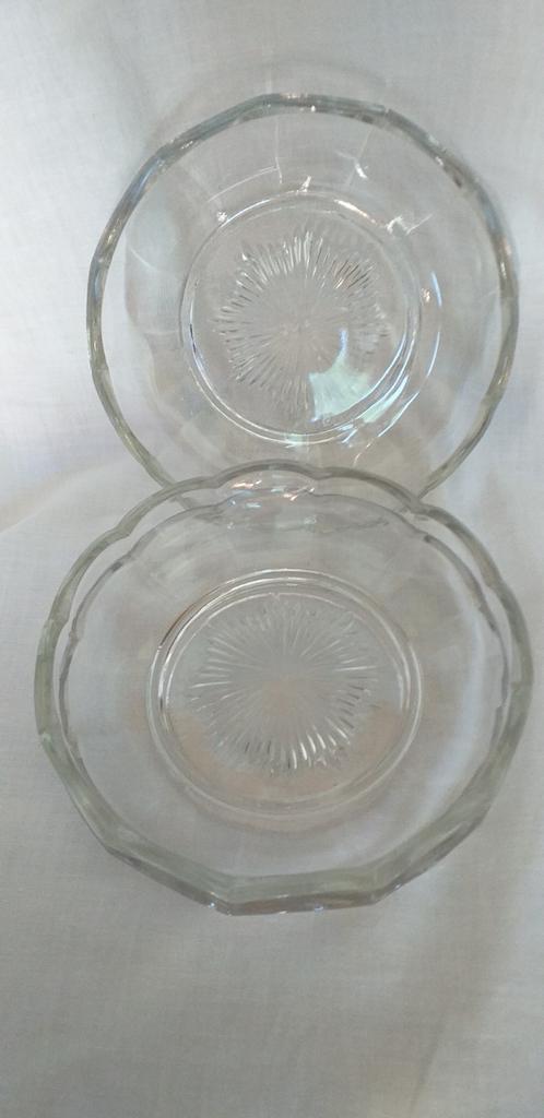 3 glazen bekers, Ophalen of Verzenden