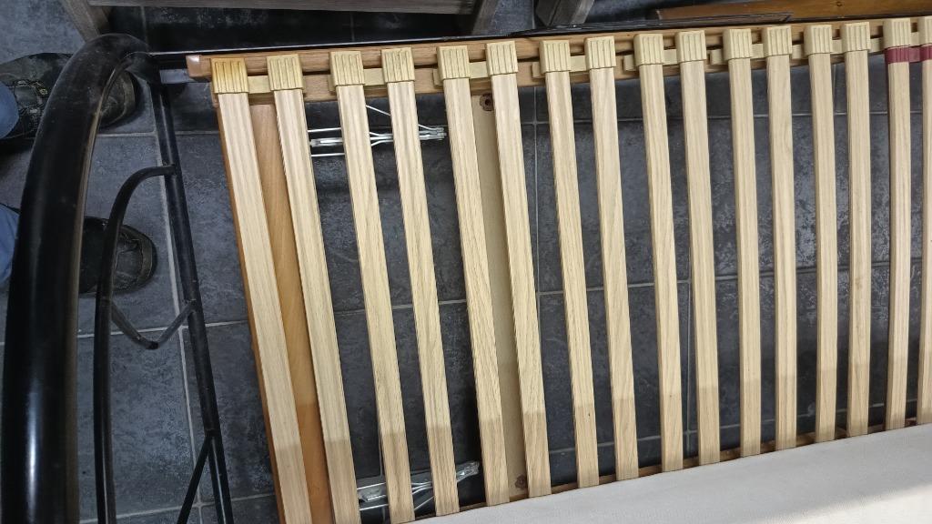 bedden, Beige, 140 cm, Enlèvement, Utilisé