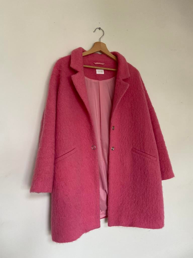 Senso roze jas, maat 40, mohair alpaca, Ophalen of Verzenden, Zo goed als nieuw, Maat 38/40 (M), Roze