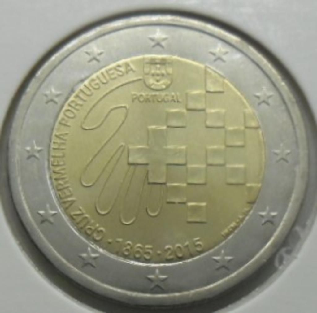 2 euro commémorative Portugal 2015 "croix rouge". UNC !, Envoi, Portugal, 2 euros, Monnaie en vrac