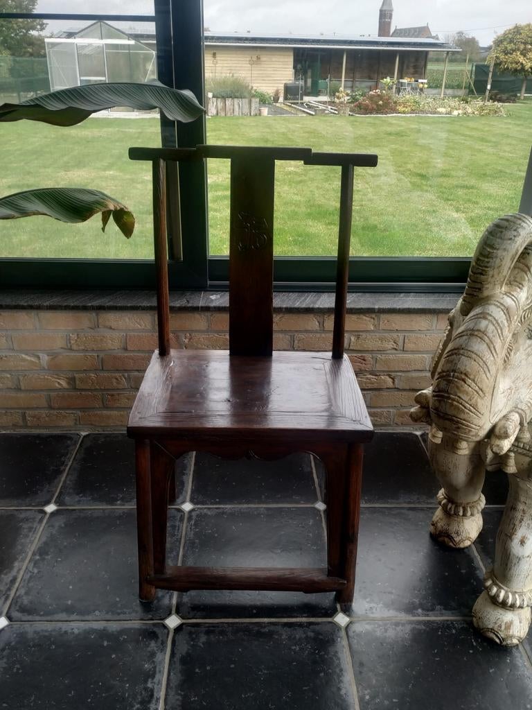 Asian Asia houten stoel uit Chinese periode (?) Antiek, Antiek en Kunst, Ophalen of Verzenden