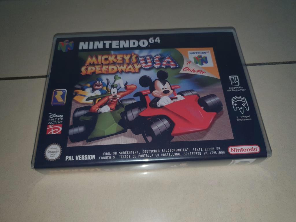 Mickey's Speedway USA N64 Game Case, Envoi, Comme neuf