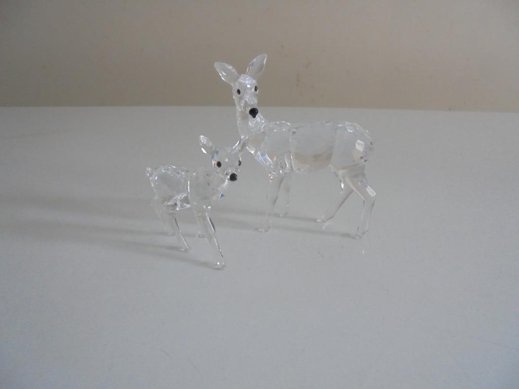 Biche et faon en cristal Swarovski, Enlèvement ou Envoi