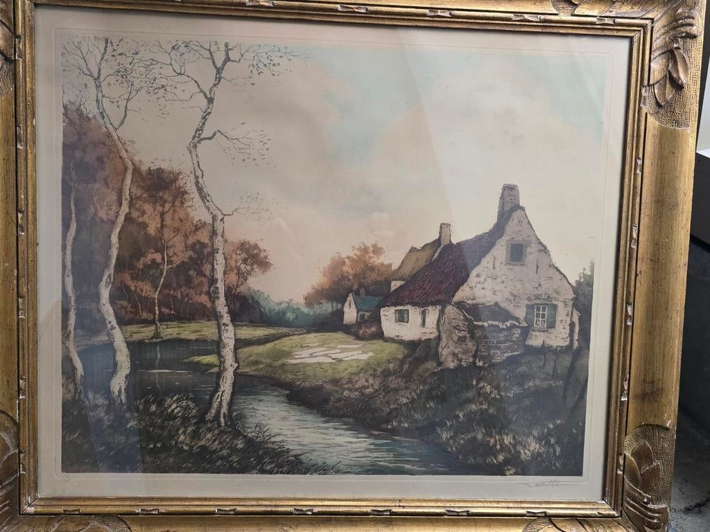 lithographie couleur signée, Enlèvement