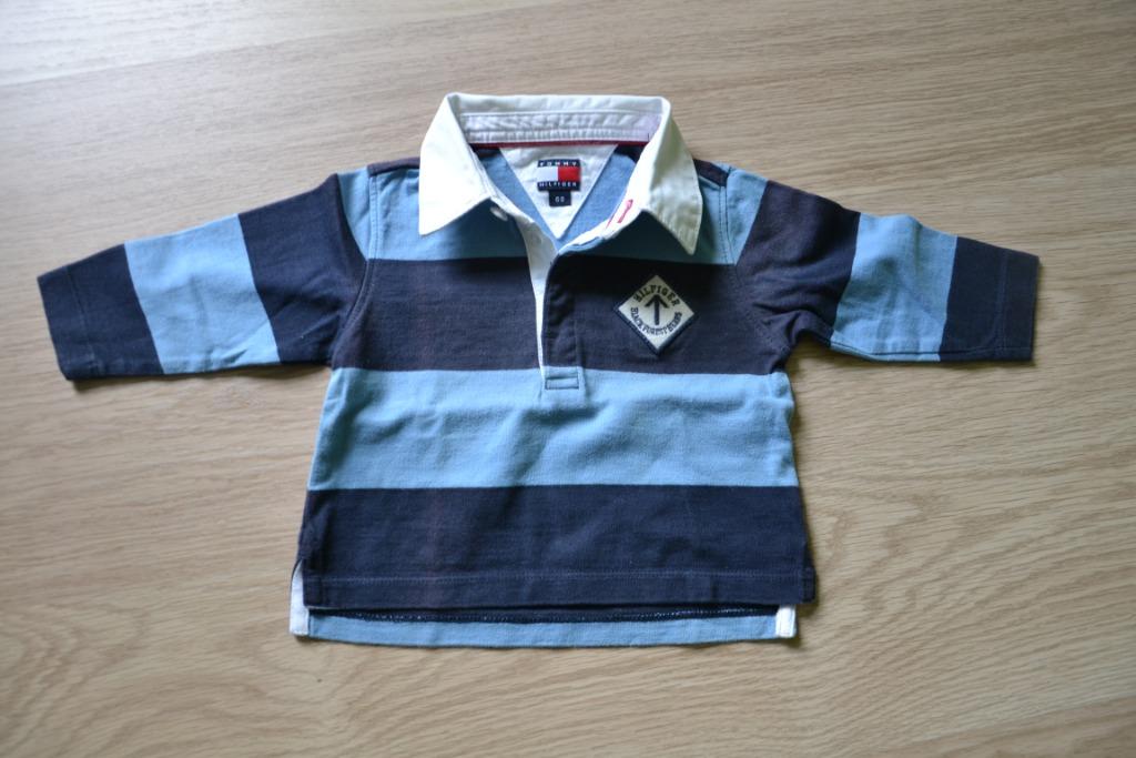 maat 68 polo Tommy Hilfiger long sleeve, Ophalen of Verzenden, Jongetje, Shirtje of Longsleeve, Tommy Hilfiger