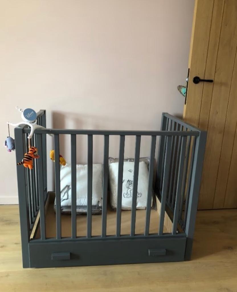 Babybed/park met lade, Enlèvement, Comme neuf, Rectangulaire, Tiroir