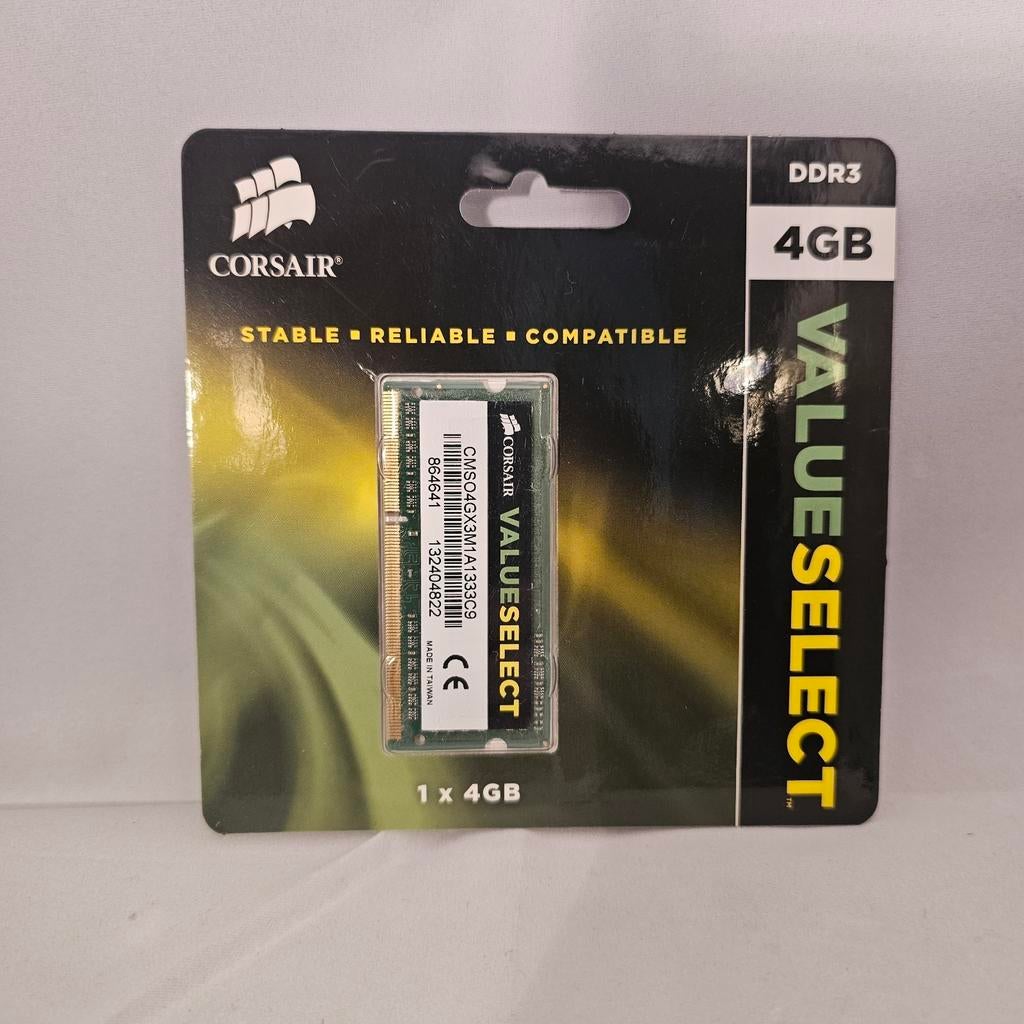 Corsair 4GB DDR3 1333MHz, Computers en Software, Nieuw, DDR3, Ophalen of Verzenden, Laptop
