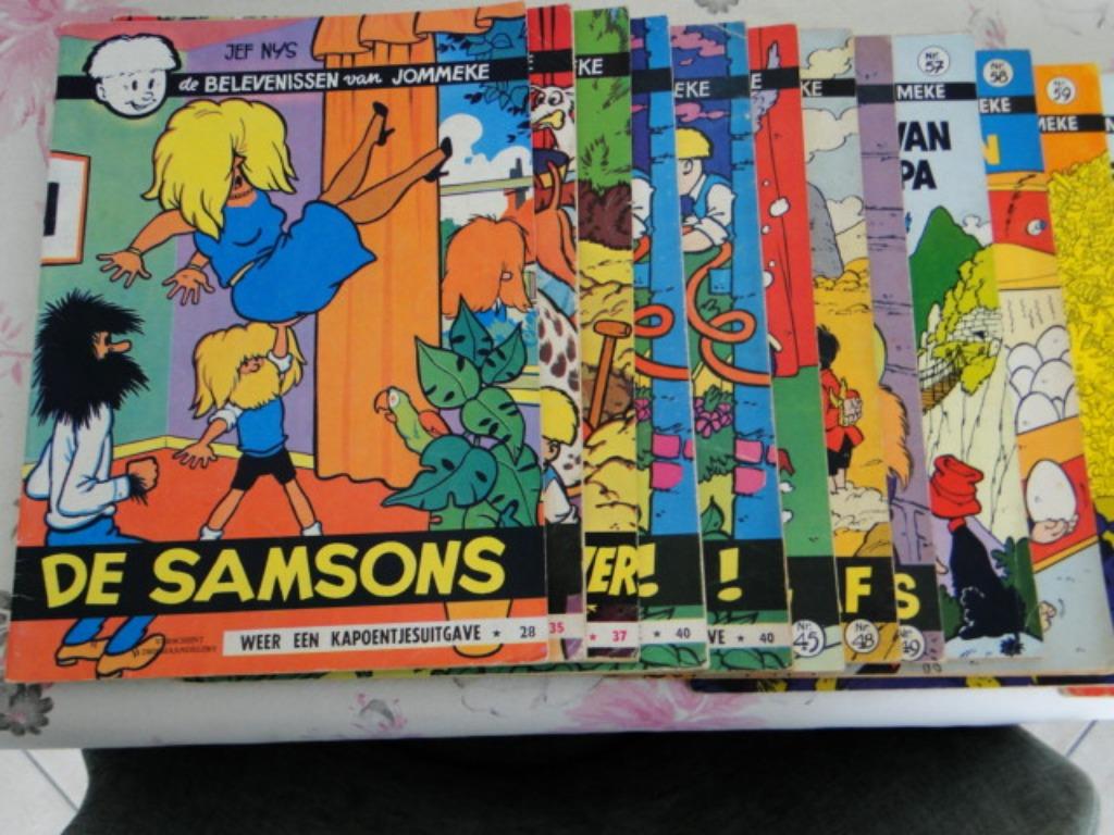 22 strips jommeke 1ste druk, Meerdere stripboeken, Ophalen of Verzenden, Gelezen
