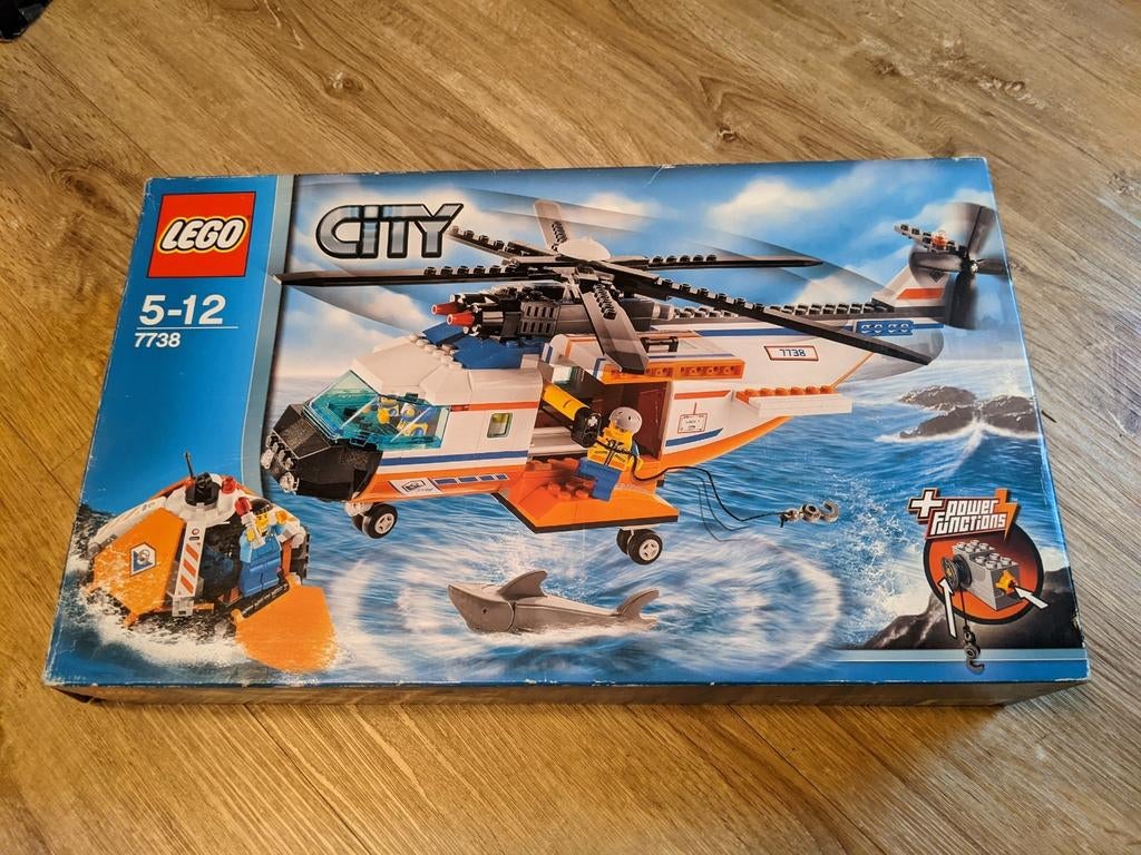 Lego City kustwachthelicopter 7738, Ophalen of Verzenden, Zo goed als nieuw, Lego