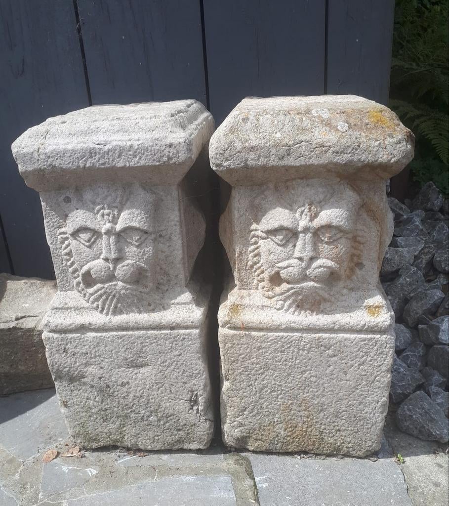 Éléments de cheminée en pierre sculpté, Enlèvement, Utilisé, Cheminée sur pied, Autres types