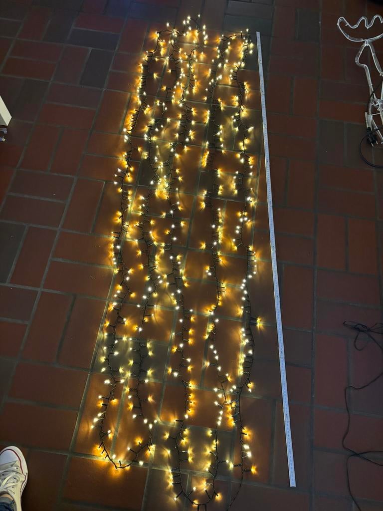 Kerstverlichting warm wit 10m veeschillende standen, Diversen, Kerst, Ophalen of Verzenden, Zo goed als nieuw