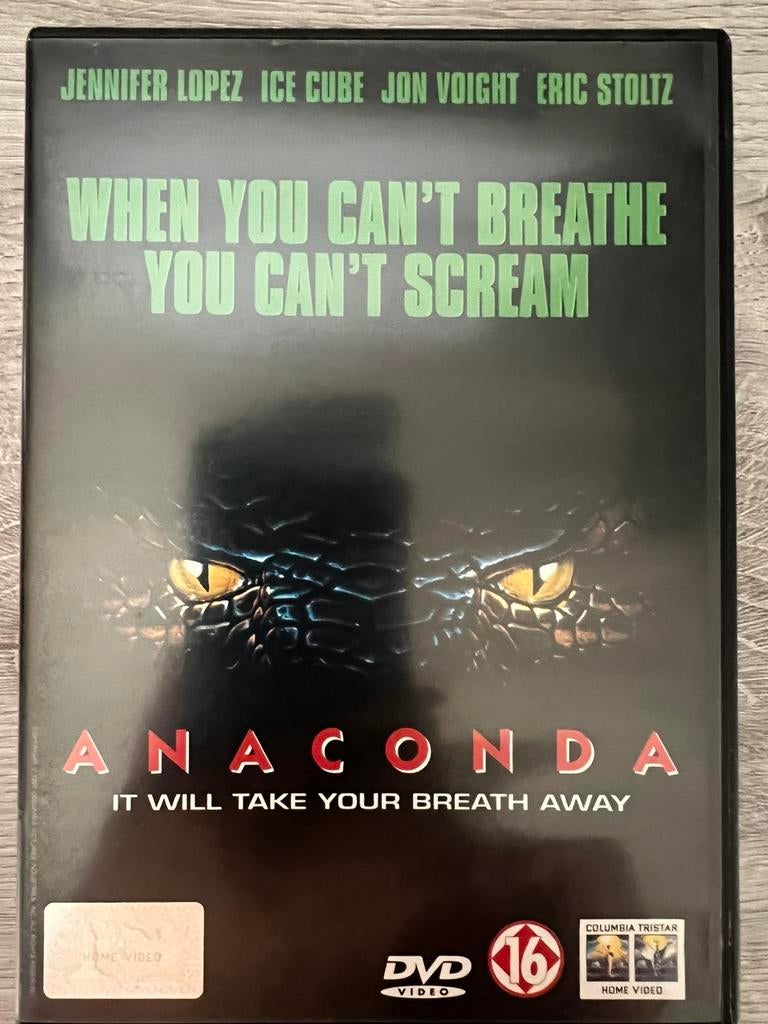 ANACONDA DVD FILM, Vanaf 16 jaar, Ophalen of Verzenden, Zo goed als nieuw, Bovennatuurlijke thriller