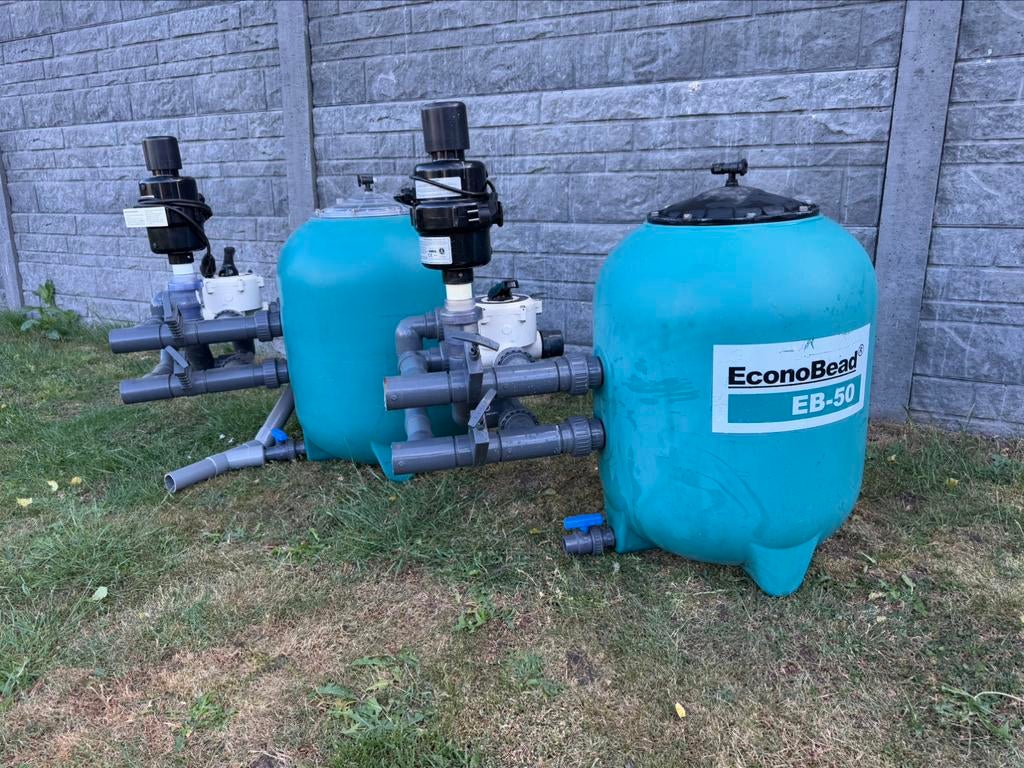 Zeer nette EB 50 ( econobead ) met bypass, beads & blower, Ophalen of Verzenden, Gebruikt, Vijverfilter
