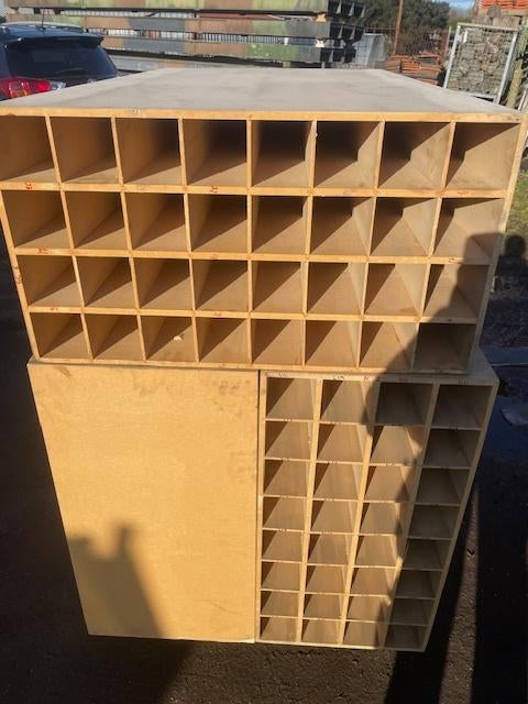houten sorteerkast, Ophalen