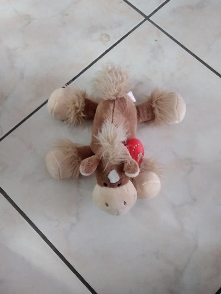 knuffel nicotoy paard (doos 119), Enfants & Bébés, Jouets | Peluches, Enlèvement ou Envoi, Neuf, Cheval