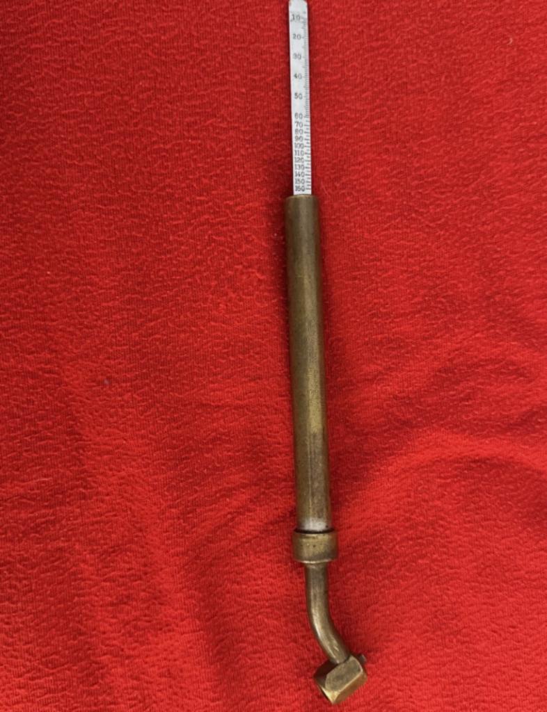 Vintage A. Schrader & Son Messing Bandenspanningsmeter -, Ophalen of Verzenden