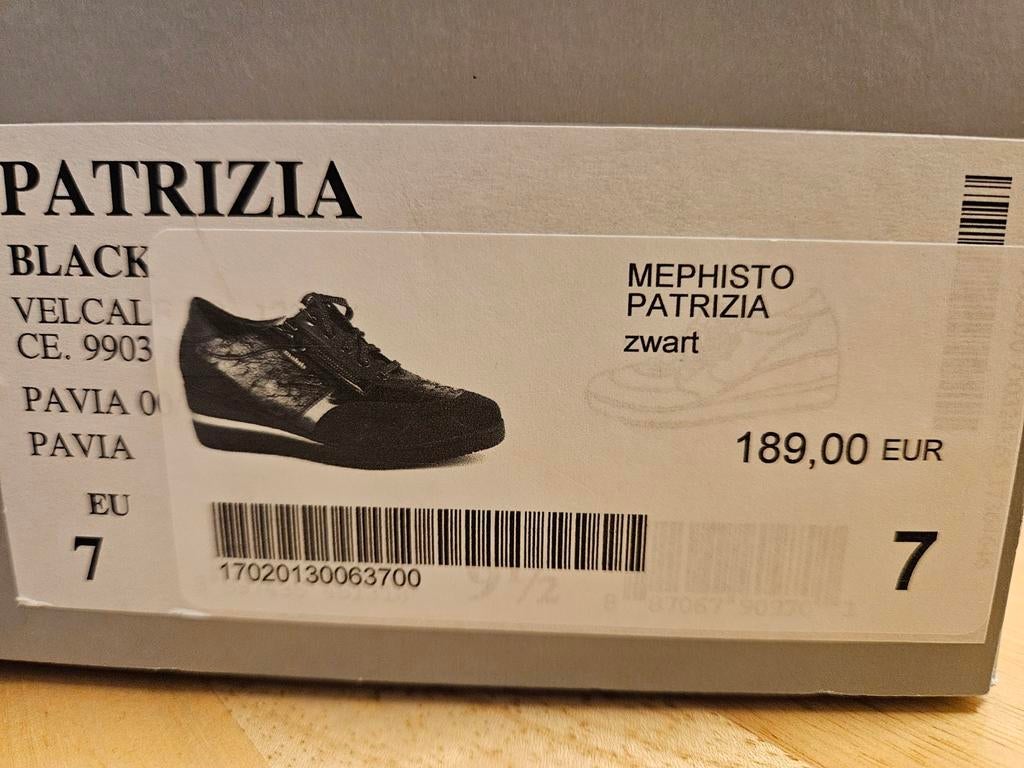 Zwarte damesschoenen Mephisto Mobils  Eur 7 echt leder boven, Ophalen of Verzenden, Zo goed als nieuw