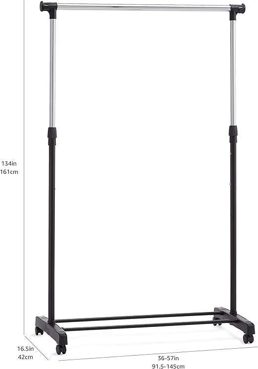 Tringle à vêtements à roulettes | LIVRAISON GRATUITE, Neuf, -, -, AMAZON BASIC