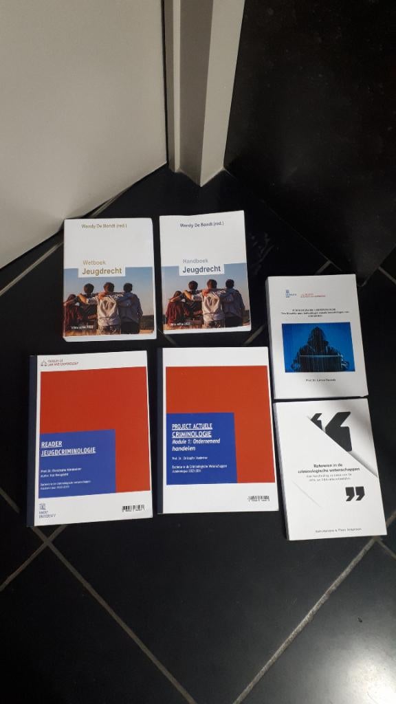 Criminologie-jeugdrecht-Universiteitsbundels, Boeken, Ophalen, Zo goed als nieuw, Niet van toepassing